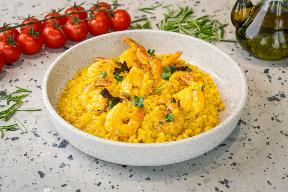 Safron Shrimp Risotto (D/S)